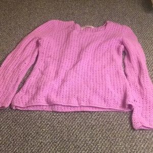 Pink knit sweater